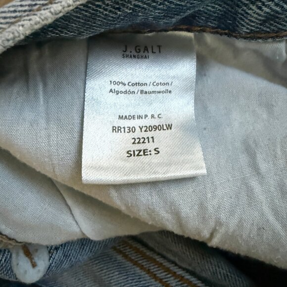 J. Galt Women's Small Straight Leg Light Wash Blue Jeans - Picture 3 of 3